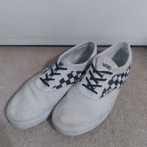 Custom checker vans low top